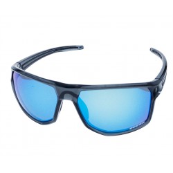 Ocean Polarized Sunglasses - PJ 723 Shiny Crystal Dark Grey Frame and Smoke/Ice Blue Lens