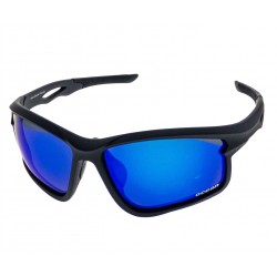 Ocean Polarized Sunglasses - PJ 740 Matt black Frame and Smoke/Blue Revo Lens