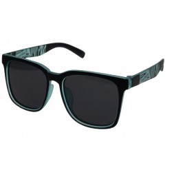 Ocean Polarized Sunglasses - Kidz - KP 014 Matt Crystal Black / Green Frame with Smoke Lens