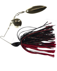 Cull-em Value Series Spinnerbait 1/4 Oz  Black Red  cG - WG bass fishing lure