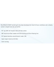 Stealth Essentials Combo 9ft 5wt 4pc Rod- Start 5/6wt Reel, Floating Line, Tippet and Leader 