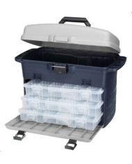 React HS320 3 Tray Tackle Box Grey Lid Navy Base