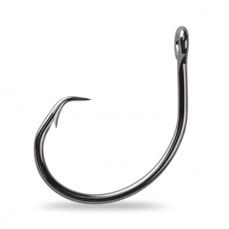 Mustad Tuna Circle 39948 Black Nickle Size 6/0 (Live Bait/Deep Drop Hook)