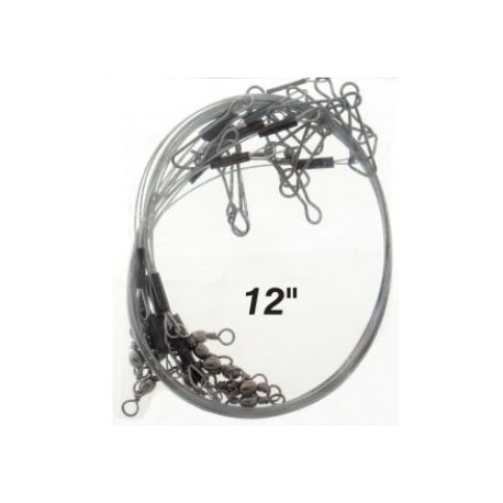 Pro-Hunter X Power Wire Leaders 12in 40lbs Black