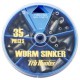 Pro-Hunter Dial Lead Worm Weights 35pc 