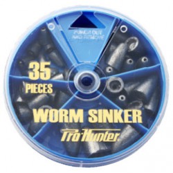 Pro-Hunter Dial Lead Worm Weights 35pc 