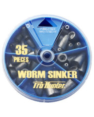 Pro-Hunter Dial Lead Worm Weights 35pc 