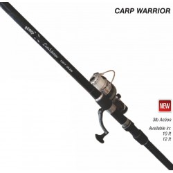 React Carp Warrior Combo 10ft 3lb 2pc Rod 5000 Baitrunner Reel - Black