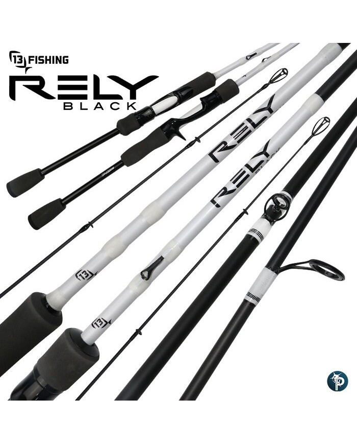 13 Fishing RELY BLACK 6ft6in 2Pc Medium Spinning Rod