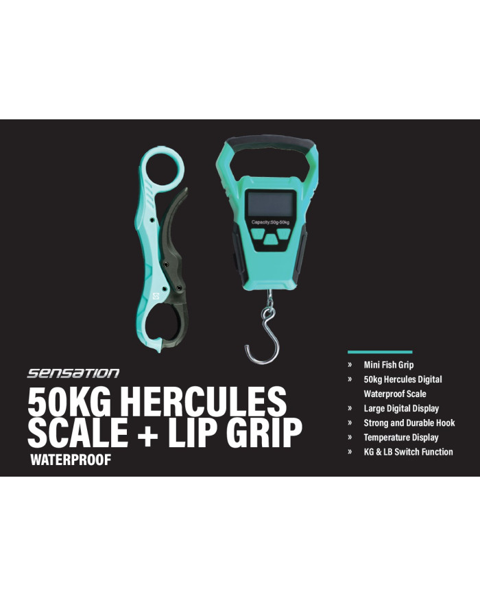 Sensation Hercules 50kg Scale with Mini Lip Grip (2024)