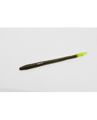 Zoom Finesse Worm Green Pumpkin Chartreuse 4.5 inch Zoom Finesse Worm Green Pumpkin Chartreuse 4.5 inch