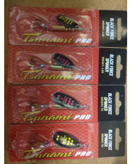 Tsunami Black Force Spinner 3.5gm Black Yellow