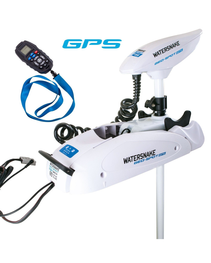 Watersnake GeoSpot 12 Volt 65 Pound Thrust 54 Inch Shaft GPS Bow Mount Trolling Motor