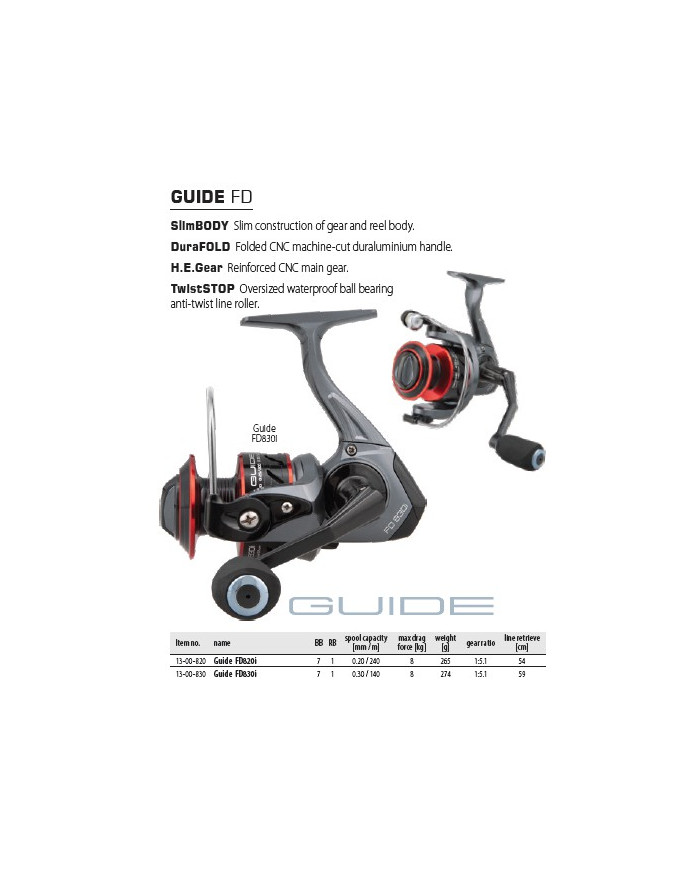 Dragon Guide FD 820i Front Drag Spinning Reel Dragon Guide FD 820i Front Drag Spinning Reel