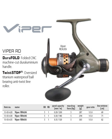 Dragon Viper RD 630i Rear Drag Spinning Reel Dragon Viper RD 630i Rear Drag Spinning Reel