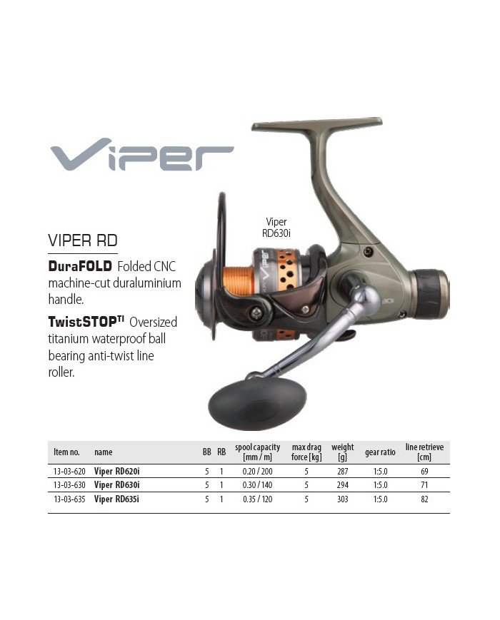 Dragon Viper RD 630i Rear Drag Spinning Reel