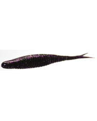 Damiki Armor Shad Black Silver Purple Flake 5in