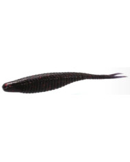 Damiki Armor Shad Black Red Fleck 5in