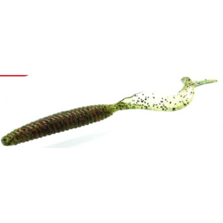 Damiki Leeches Tail Watermelon Red II 5 inch