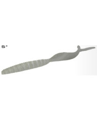 Damiki Leeches Tail White Pearl 5in