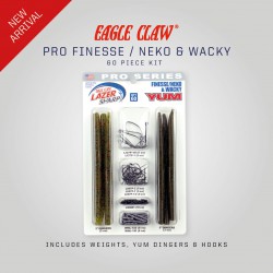 Eagle Claw/Yum Finesse/Neko & Wacky Jig Kit 60 piece