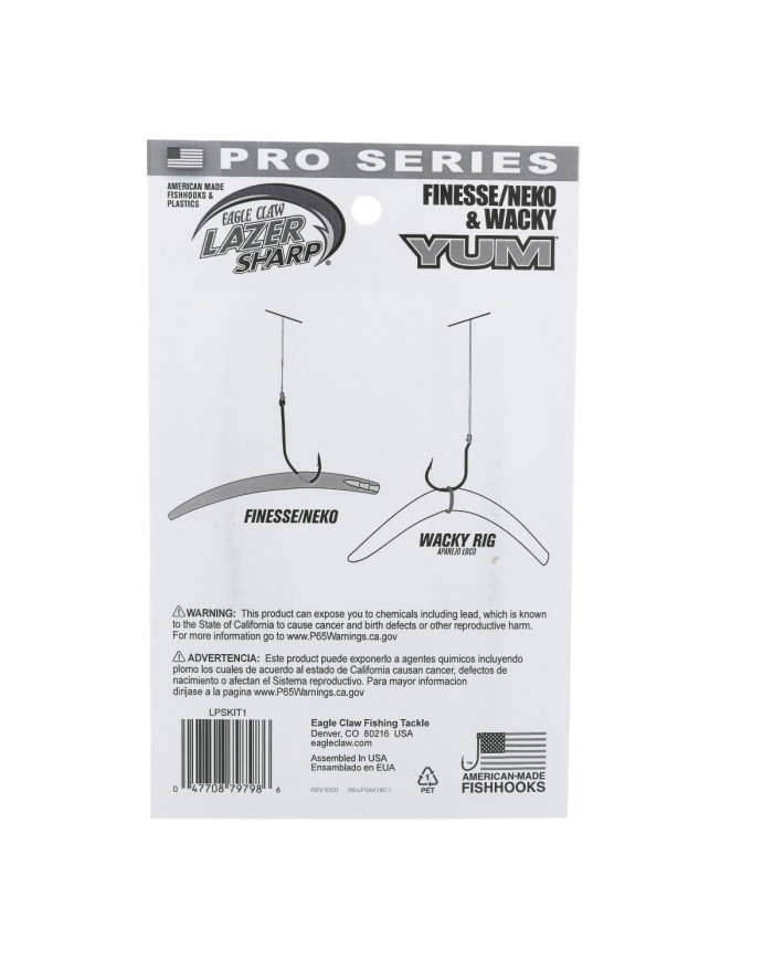 Eagle Claw/Yum Finesse/Neko & Wacky Jig Kit 60 piece