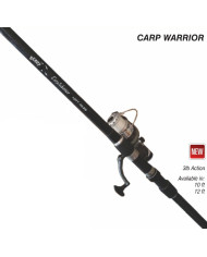 React Carp Warrior Combo 12ft 3lb 2pc Rod 5000 Baitrunner Reel - Black