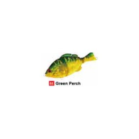 Pro-Hunter Lively Tail 3 Segment Swimbait Green Perch 3in 9/16oz 