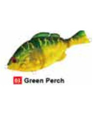 Pro-Hunter Lively Tail 3 Segment Swimbait Green Perch 3in 9/16oz  Pro-Hunter Lively Tail 3 Segment Swimbait Green Perch 3in 9/16oz