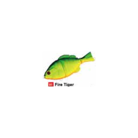 Pro-Hunter Lively Tail 3 Segment Swimbait Firetiger 3in 9/16oz 