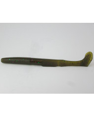 Gary Yamamoto 5in Swimsenko Green Pumpkin Green/Purple Flake 