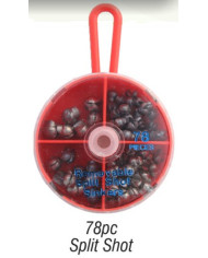 Pro-Hunter Dial Lead Removable Split shot 78pc  Pro-Hunter Dial Lead Removable Split shot 78pc