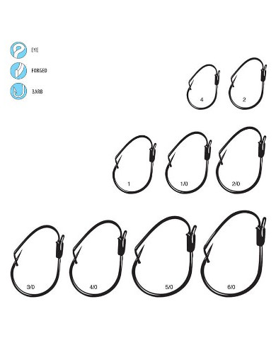 Gamakatsu Finesse Wide Gap Weedless Size 2 Drop Shot Wacky Rig Octopus Hook