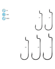 Gamakatsu Offset Shank RB Worm Hook Size 2/0