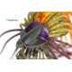 Keitech Tee Bone Tandem Willow 1/2oz Spinnerbait Purple Pearl Shad