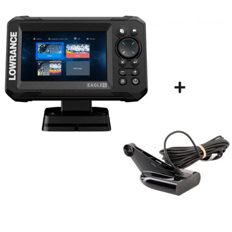 Lowrance Eagle 5 WITH HDI 83 - 200 Transducer Chartplotter Fishfinder