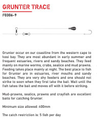 Elbe Grunter 1 hook Trace 3pc  Elbe Grunter 1 hook Trace 3pc