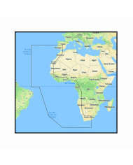 C-Map REVEAL WEST AFRICA with Shaded Relief Marine Chart