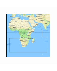 C-Map REVEAL SOUTH & EAST AFRICA with Shaded Relief Marine Chart