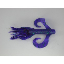 Gary Yamamoto Kreature Purple with Emerald Flake - Junebug 4in