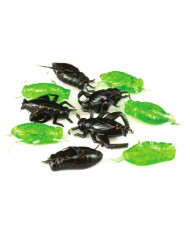Fun Tackle Cricket Black Red 2cm  Fun Tackle Cricket Black Red 2cm