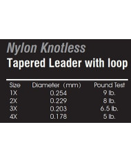 Dragon Nylon Tapered Lead 9ft 3x 6.5lb