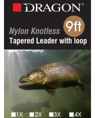 Dragon Nylon Tapered Lead 9ft 4x 5lb Dragon Nylon Tapered Lead 9ft 4x 5lb