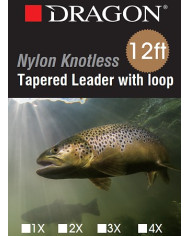 Dragon Nylon Tapered Lead 12ft 1x 9lb Dragon Nylon Tapered Lead 12ft 1x 9lb