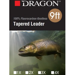 Dragon Fluorocarbon Tapered Lead 9ft 1x 9lb