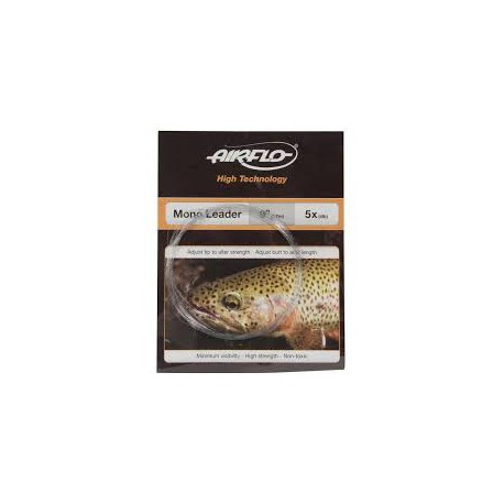 Airflo Mono Leader (tapered) Clear 4x 5lb 12ft