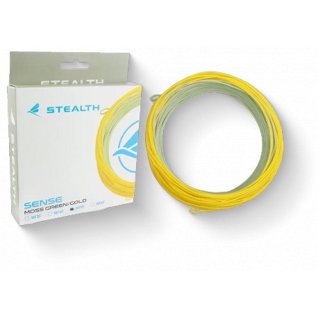 Stealth Flyline Sense Moss Green/Gold Floating WF5F