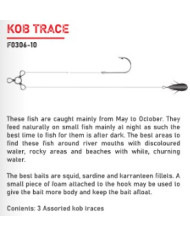 Elbe Kob 1 Hook Trace 3pc  Elbe Kob 1 Hook Trace 3pc