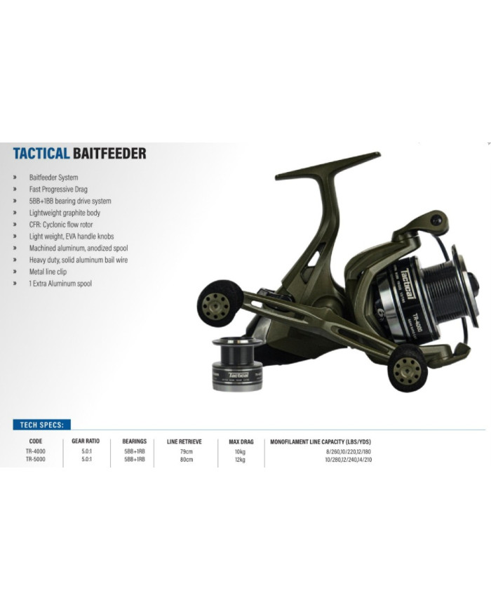 Okuma Tactical TR-5000 Baitfeeder Reel