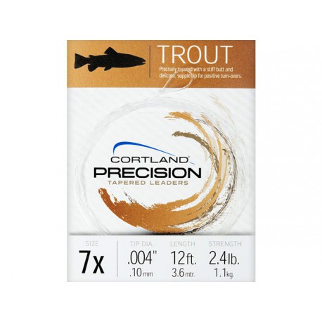 Cortland Precision Tapered Leader (no loop) 7x 2.4lb 9ft 1pc 